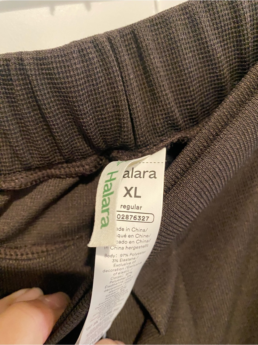 HALARA Brown Knit Wide-Leg Pants with Branded Tag NWT - Picture 3 of 4